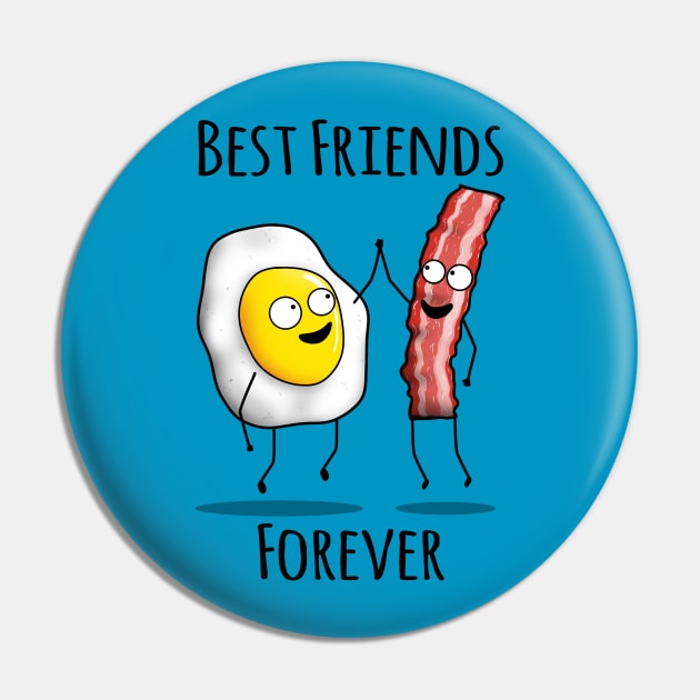 Bacon and Egg BFF Pin by jozvoz