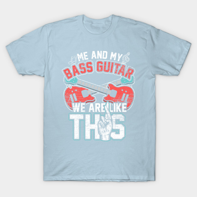 Disover Bassist Retro Musical Instrument Bass Guitar - Bass Guitar - T-Shirt