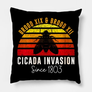 Cicada invasion since 1803 retro Pillow