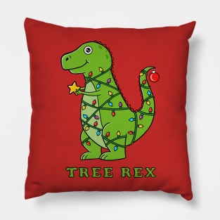 Dinosaur Christmas Pillow