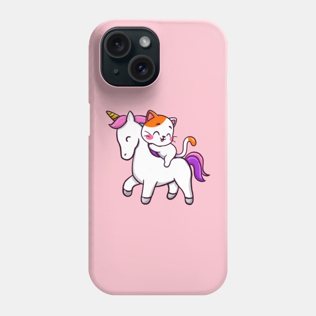 To The Disco! (Cat Riding Unicorn) Phone Case by MasutaroOracle