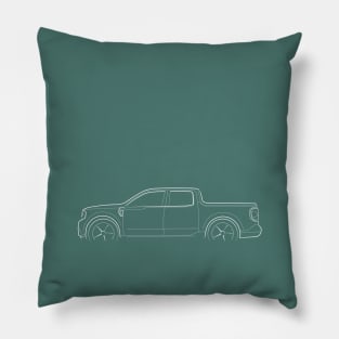 Ford Maverick Pickup - profile stencil, white Pillow