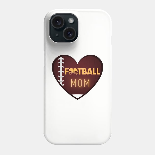 Football Mom Phone Case by Sport-tees by Marino's