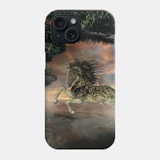 Awesome fantasy horse with skulls Phone Case