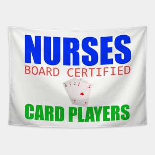 Nurses Play Cards Tapestry