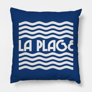 La Plage - The Beach (white) Pillow