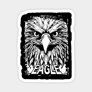 Eagle black and white Magnet