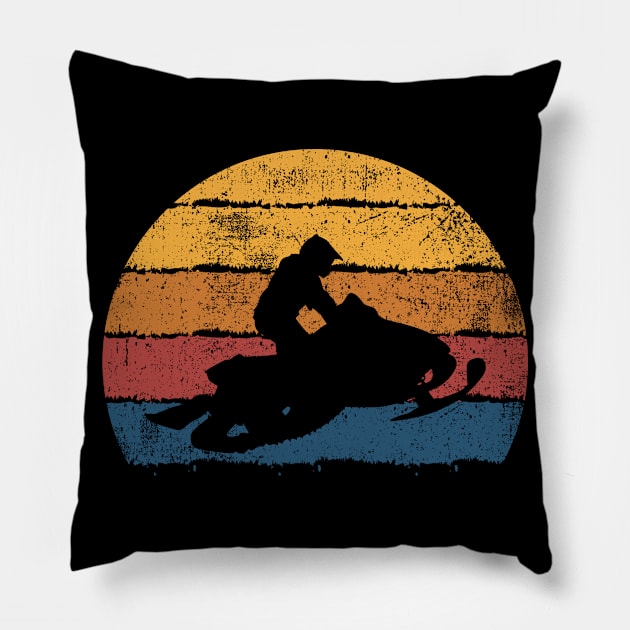 Snowmobile Snowmobiling Snowmobile Riding Pillow by KAWAIITEE