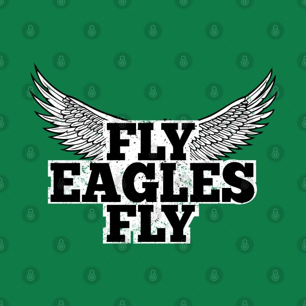 Fly Eagles Fly T-Shirt by JJDezigns