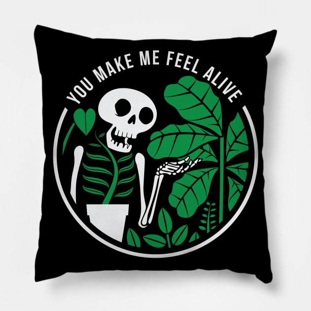 You Make Me Feel Alive Pillow by stuffbyjlim