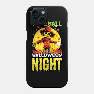 Baseball Halloween Shirt | Baseball Night Scarecrow Phone Case