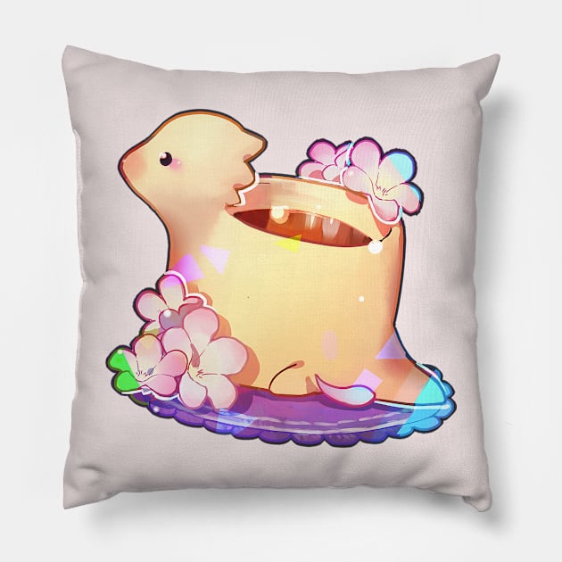 undertale- alphys cup Pillow by Clivef Poire