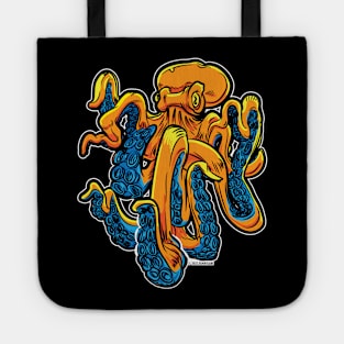 Giant Orange Octopus Tote