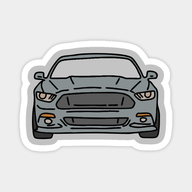 super muscle car Magnet by fokaction