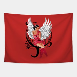Red Angel Tapestry