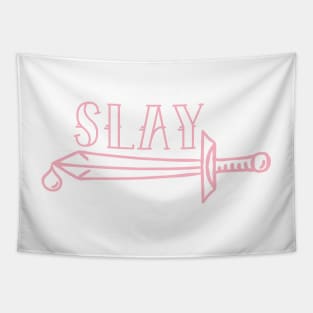 Slay Millennial Pink Tapestry