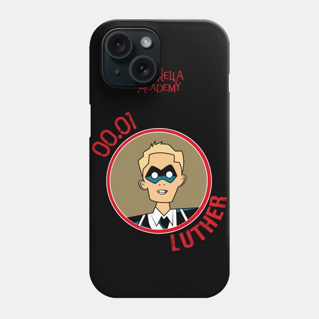 UMBRELLA ACADEMY: LUTHER ¨SPACEBOY¨ CARTOON (RED) Phone Case by FunGangStore