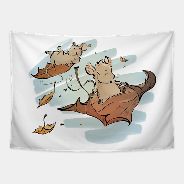 Falling Mice Tapestry by Jason's Doodles
