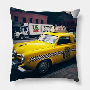 Yellow Cab, West Village, New York City Pillow