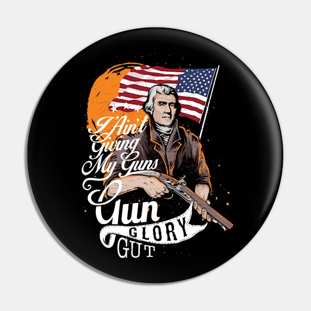 Gun Glory Gut Pin by Ken Asahvey