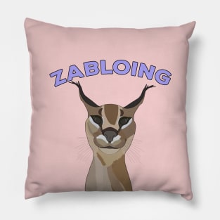 Zabloing Cat Meme Pillow