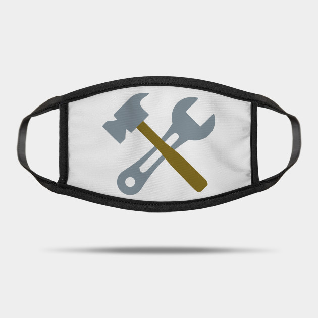Hammer Spanner Tools Emoticon Logo Emoji Mask Teepublic Au