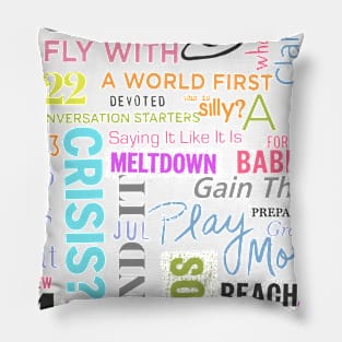 A Mouthful words Pillow