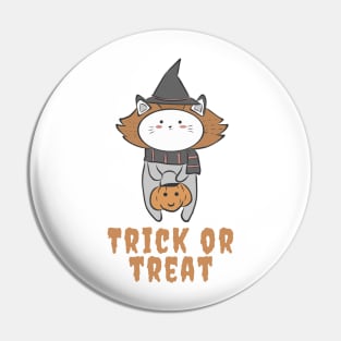 Cat Trick or Treat Pin