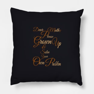 Awesome Typographic Design Pillow