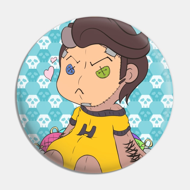 Handsome Plush Pin by MimiChii