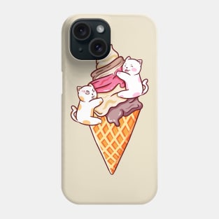 Cute Cat Ice Cream Phone Case