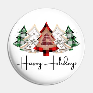 Happy Holidays Pin