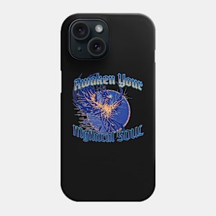 Awaken Your Mythical Soul Blue Phoenix Phone Case