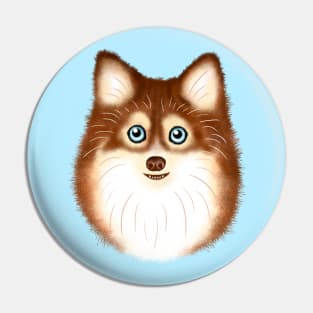 Red Pomsky Pin