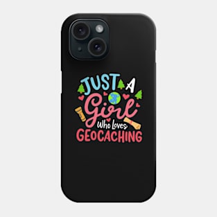 Girl Who Loves Geocaching Phone Case