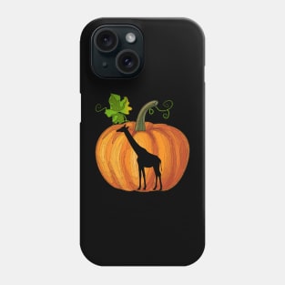 Giraffe in pumpkin Phone Case