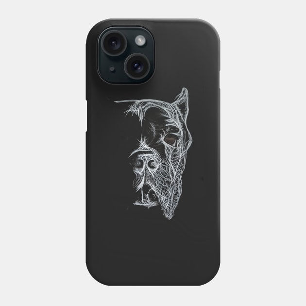 Cane Corso Acrylic Painting Phone Case by SKornackiArt