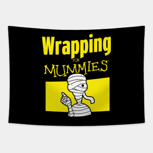 Funny Mummy Wrapping Book Horror Gift For Bookworms Tapestry