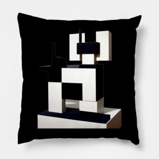 Mondrian Style Royal Cat Pillow