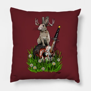 Jackalope Pillow