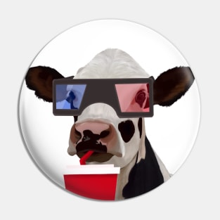 Mooovie Time Cow Pin