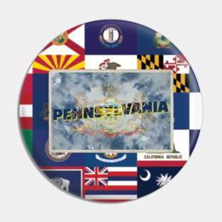 Pennsylvania vintage style retro souvenir Pin