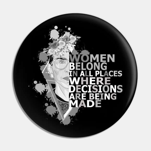 Feminist Pin by Creation Cartoon