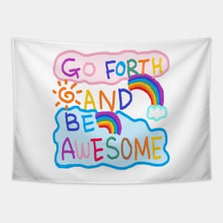 go forth and be awesome, OIL PAINTING Tapestry