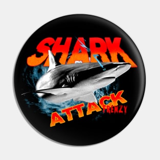 Shark Attack Frenzy Pin