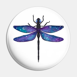 Galaxy Dragonfly Pin