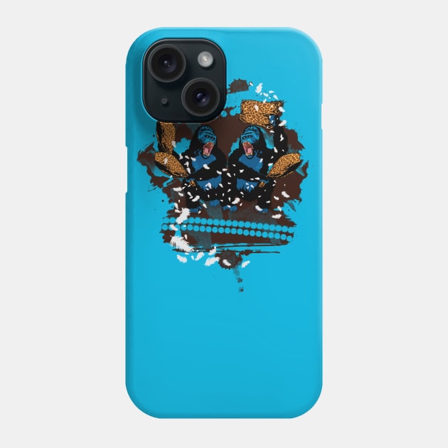 Gorilla Pillow Fight Phone Case by danielhewson