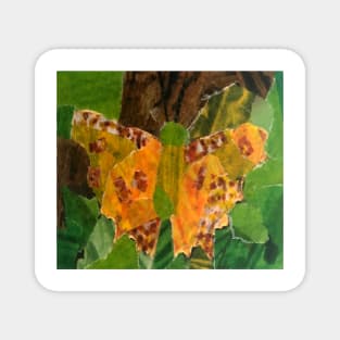 Golden Butterfly Magnet