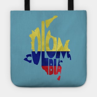 Colombia Typo Map Tote