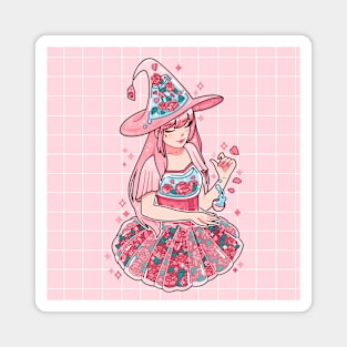 Floral Witch Magnet